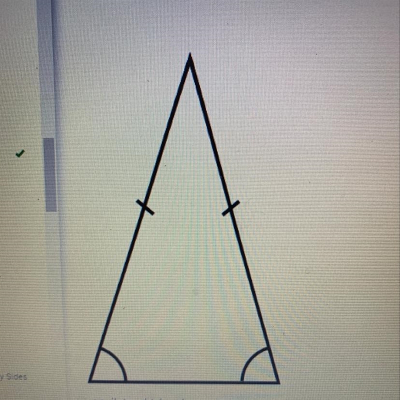 What is this triangle? Equilateral triangle Obtuse triangle Scalene triangle Or isosceles-example-1