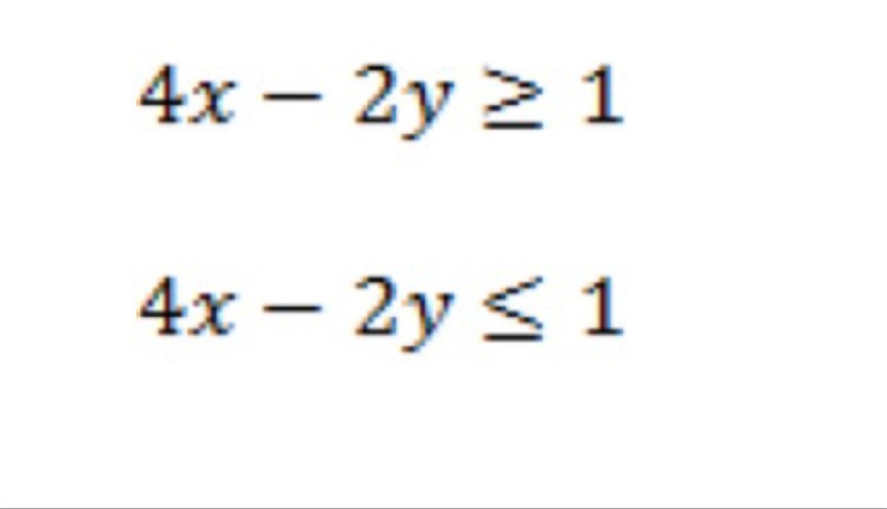 Consider the system of inequalities below. What is the solution for the system?-example-1