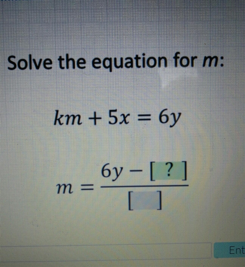 Solve the equation for m ​-example-1