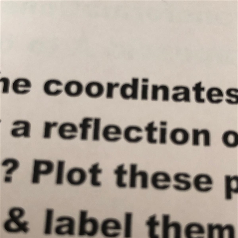 What does reflection mean in mathematics coordinates and graphing-example-1