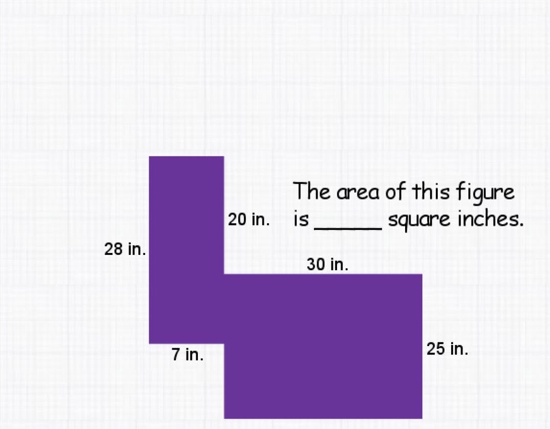 Find the area of this figure ___ square inches.-example-1