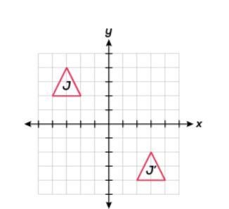 Which sequence of transformations performed on triangle J could result in similar-example-1