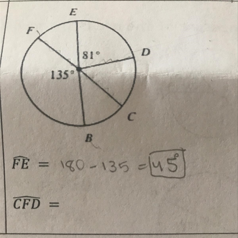 How to solve for the arc CFD? (Picture)-example-1