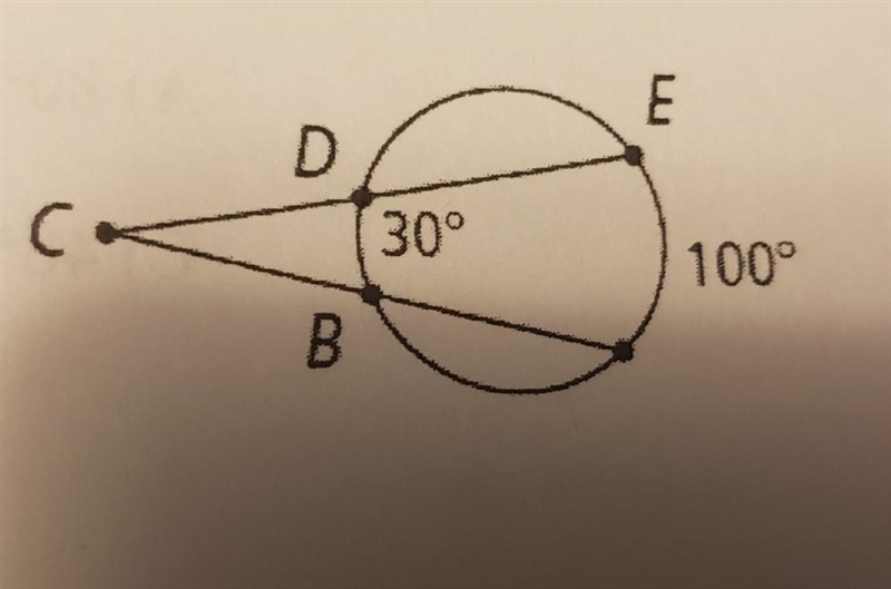 What is the measure of angle c​-example-1