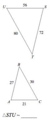 State if the triangles in each pair are similar. If so, state how you know they are-example-1