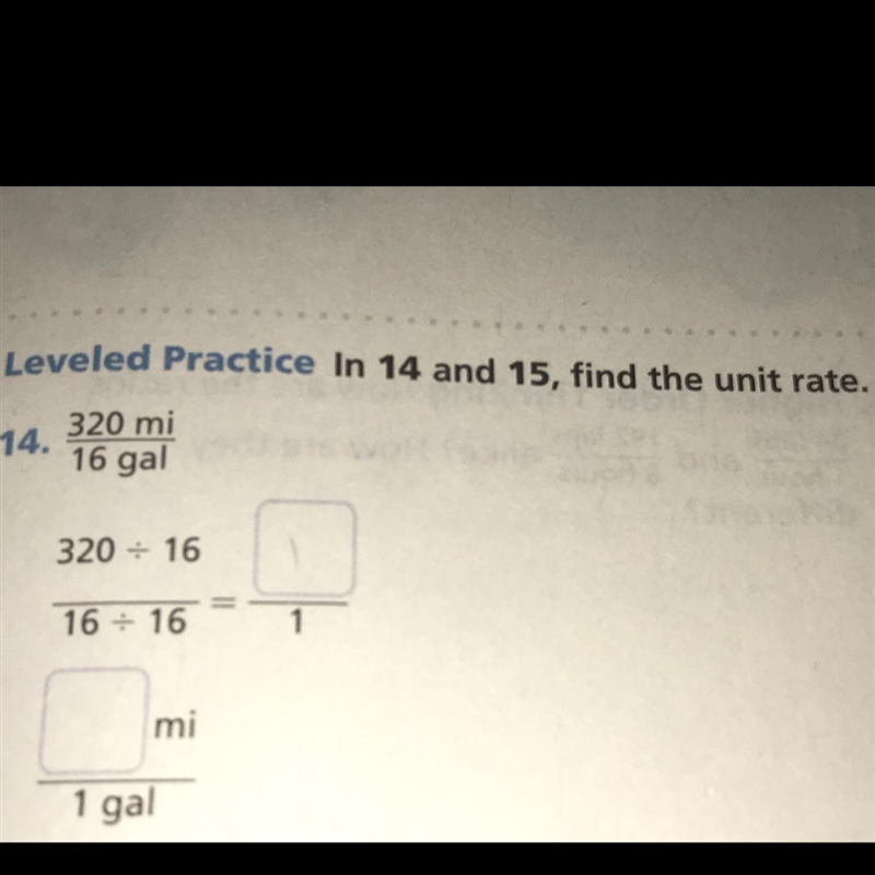 What is the unit rate of 320 to 16-example-1