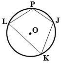 Given: circle k(O), m∠P=95°, m∠J=110°, Measurement of Arc LK = 125° Find: Measurement-example-1