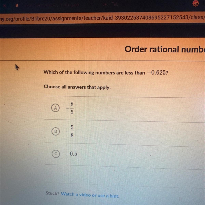 What numbers are less than -0.625-example-1