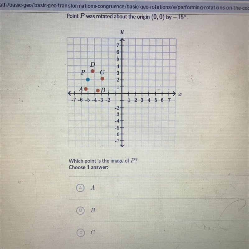 WORTH 20 POINTS HELP ASAP Last option is point D-example-1