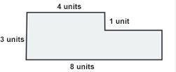 The area of the irregular polygon is ____ square units.-example-1