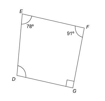 What is the measure of ∠ D? 101° 112° 122° 111°-example-1