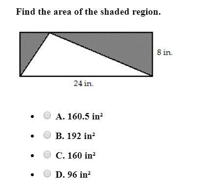 Find the area of the shaded region-example-1