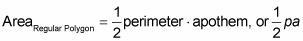 (Area formula I used is the image I provided) Determine the area of each of the following-example-1