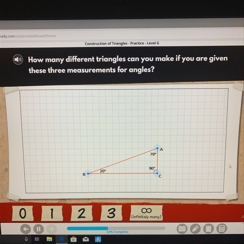 How many different triangles can you make if you are given these three measurements-example-1