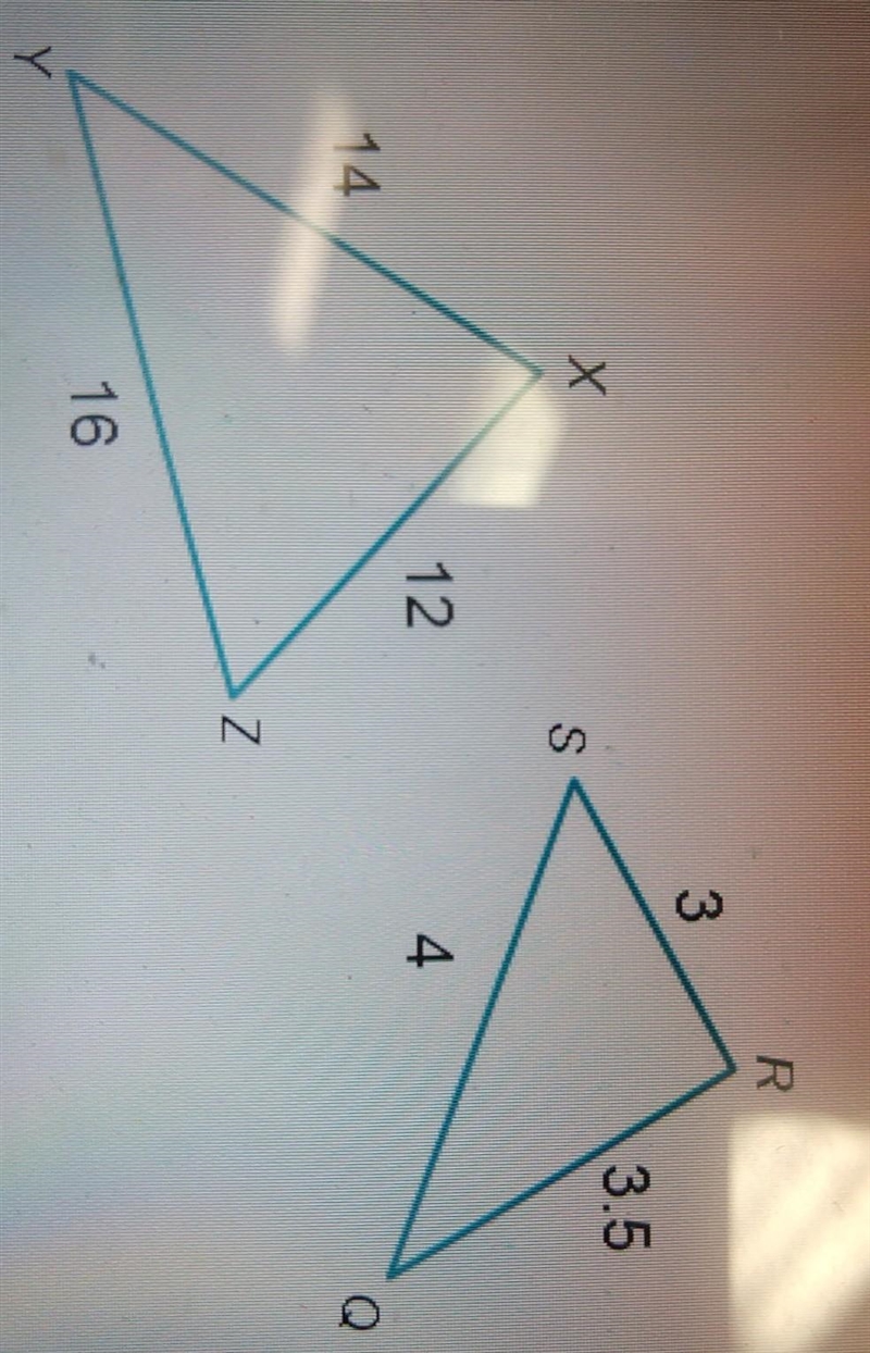 Which similarity statement expresses the relationship between the two triangles ? AXYZ-example-1