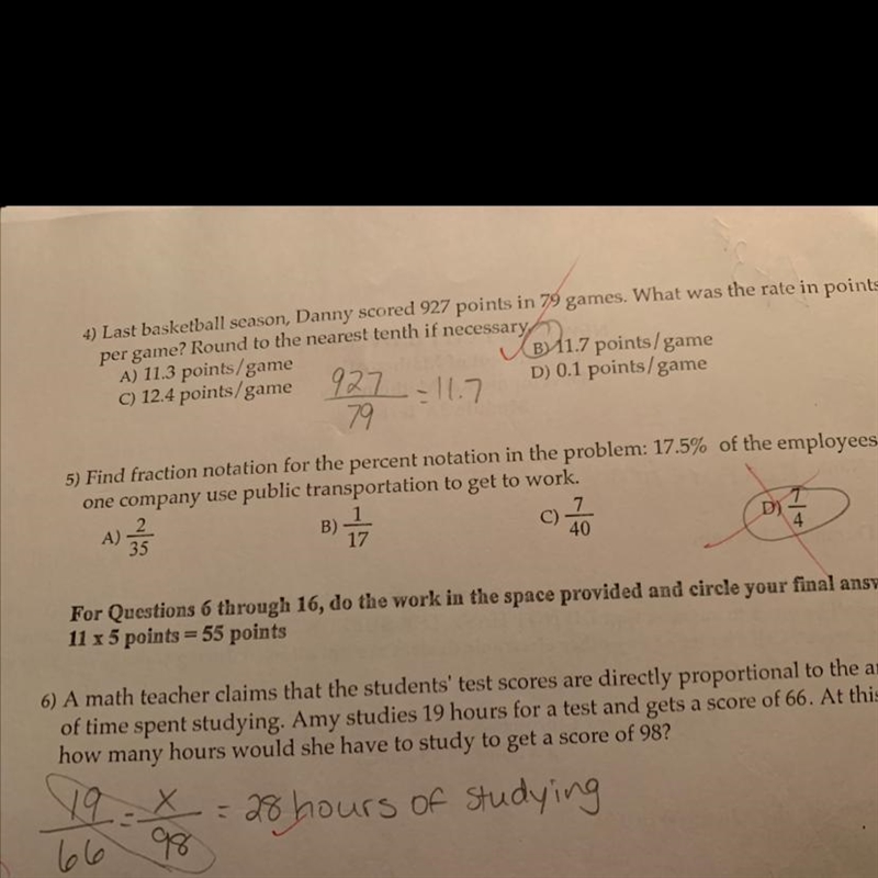 How do I solve number five and what is the answer?-example-1