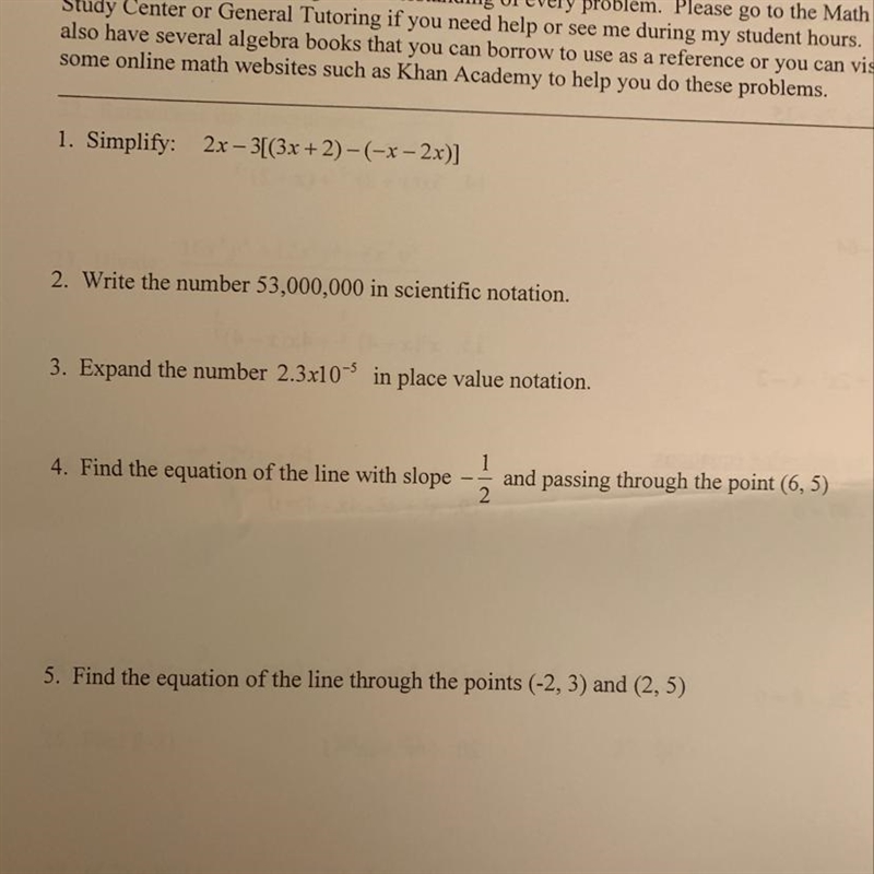 Can someone answer #4 and 5 please-example-1