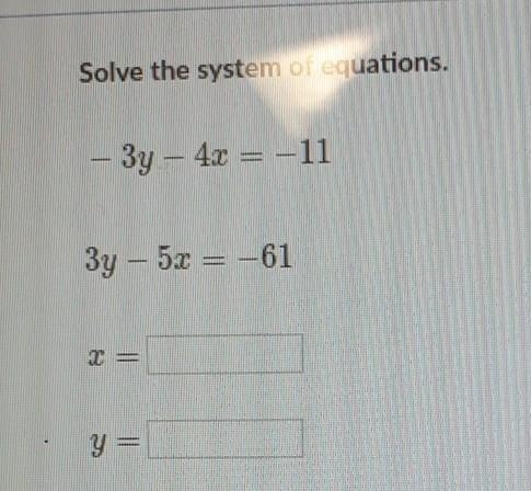 Solve the system of equations. ​-example-1