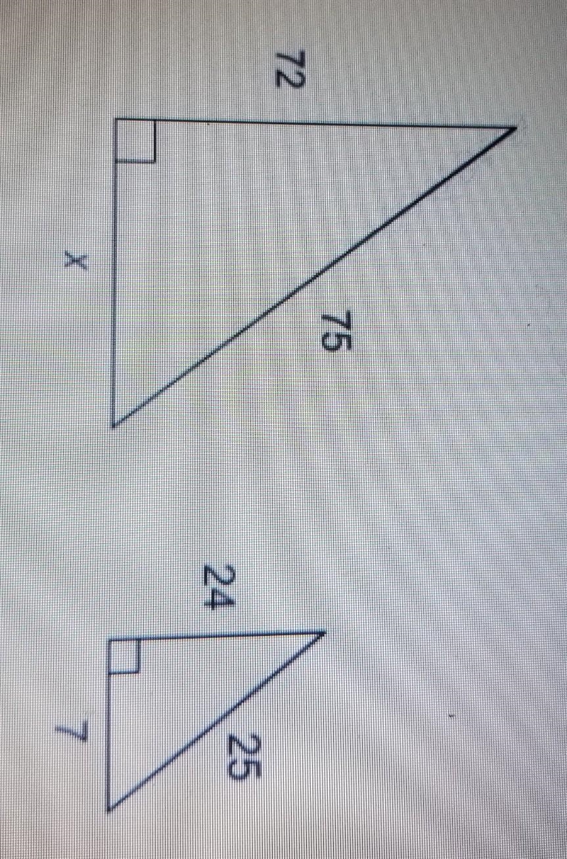 Enter your answer in the box. The triangles are similar. What is the value of x?​-example-1