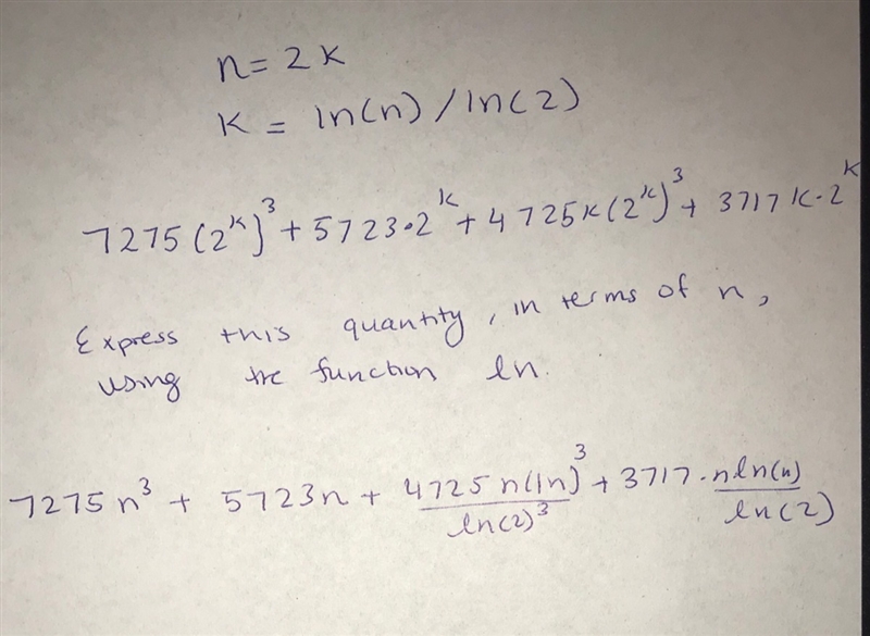 Why is this math answer wrong? Please help regarding natural logs?-example-1