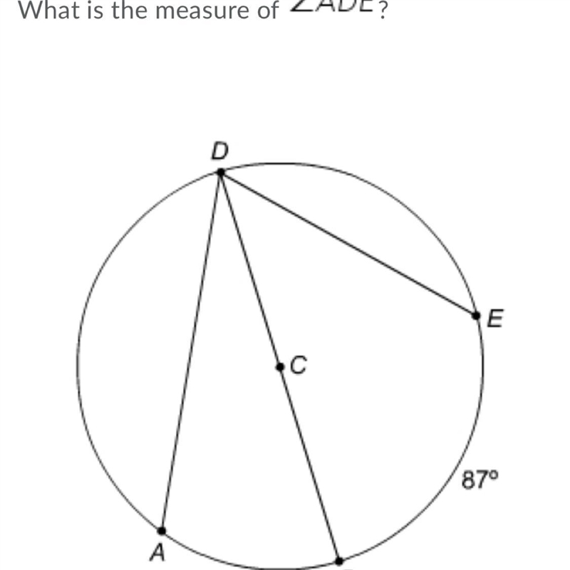 What is the measure of a) 264° b) 132° c) 71° d) 66°-example-1