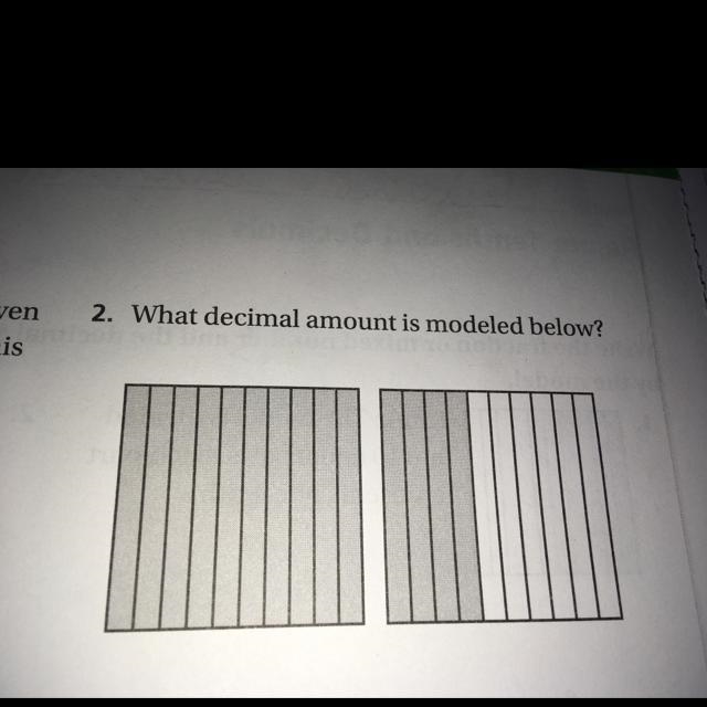 What decimal amount is model below-example-1