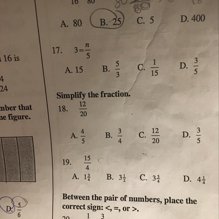 I want the 17 No the answer only the name of the fraction-example-1