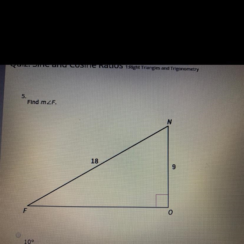 Find the m A.) 10 degrees B.) 15 degrees C.) 60 degrees D.) 30 degrees-example-1