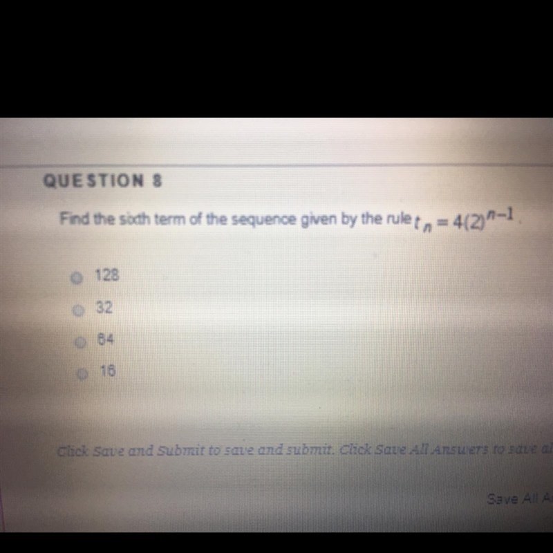 BE QUICK!!HELP PLEASE!!find the sixth term of the sequence given by the rule? (Picture-example-1