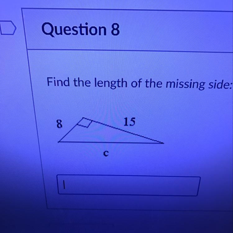 Find the length of a missing side-example-1