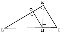 Find the missing lengths. LK=15 and KH=9, find KI and HI.-example-1