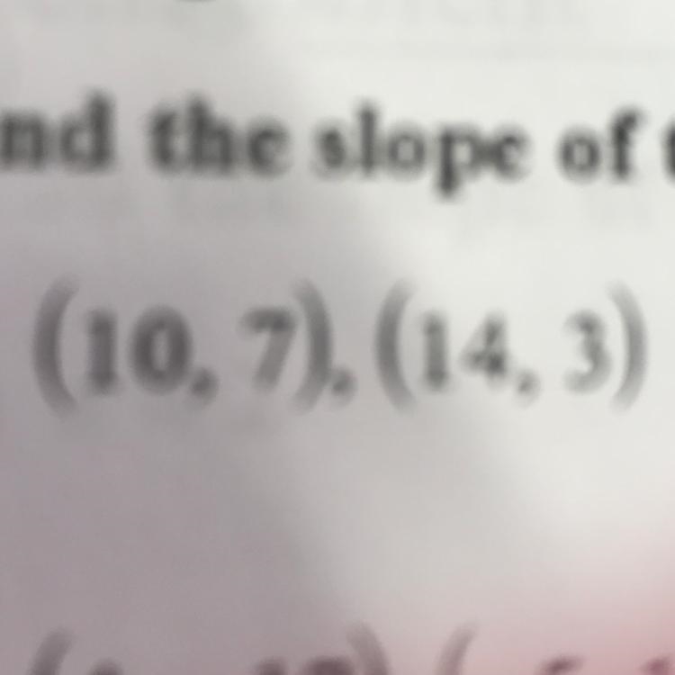 What is the slope of the line through each pair of points-example-1