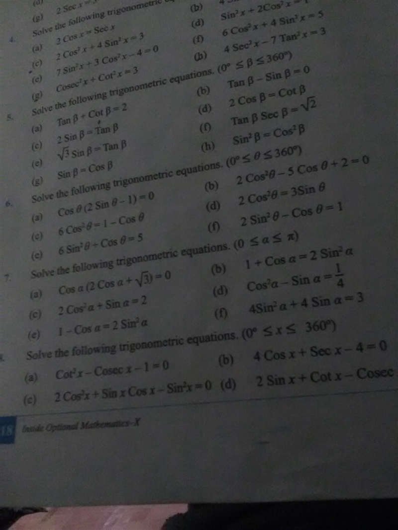 Plz solve question number 5 a (Trigonometric Equations) #salute u if u solved it-example-1