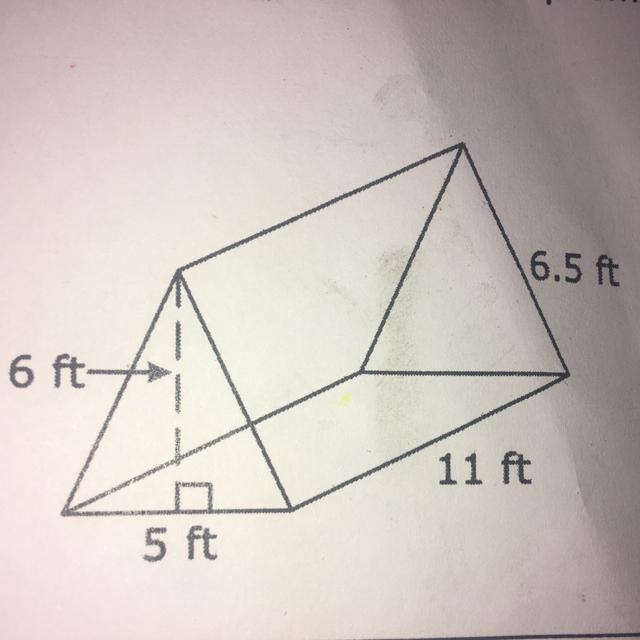 What is the volume of this triangle right prism-example-1