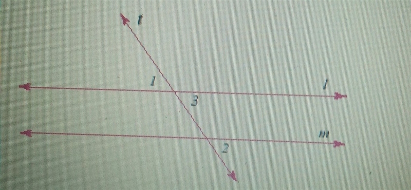 Use the following figure to answer the question. if 1 and 2 are equal then lines l-example-1