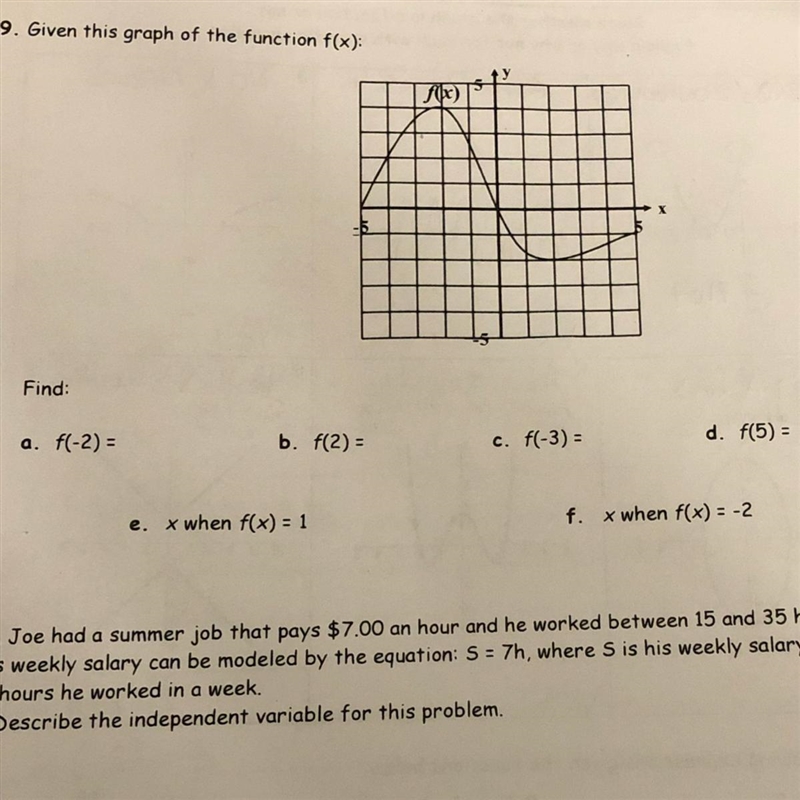 How do I find the expression or equation so I can solve the other questions?-example-1