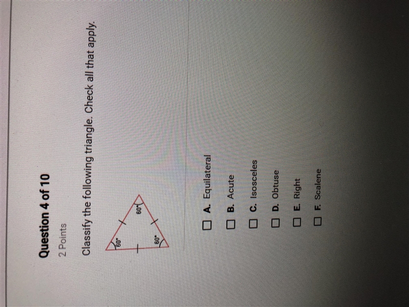 Classify the following Triangle-example-1