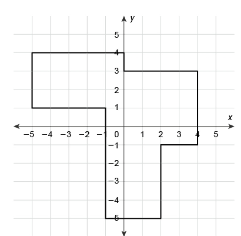 Use the quadrant system to find the area of the polygon. A. 52 square units B. 45 square-example-1