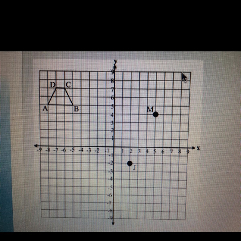 An artist designed a badge for a school club. Figure ABCD on the coordinate grid below-example-1