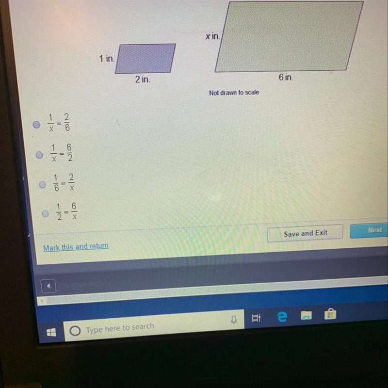 Which is the scale factor proportion for the enlargement shown?-example-1