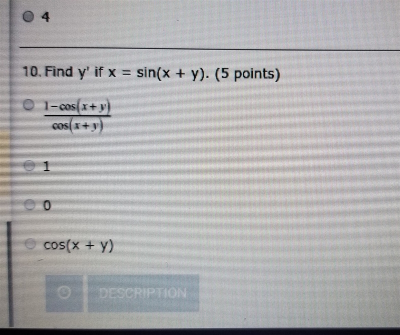 Find y' if f(x)=sin(x+y)-example-1