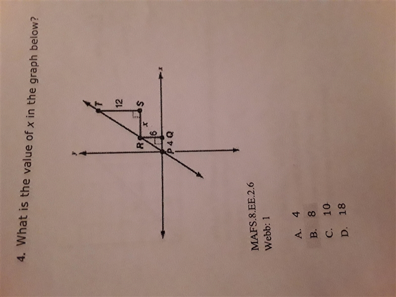 What is the value of x in the graph below? PLEASE SHOW WORK-example-1