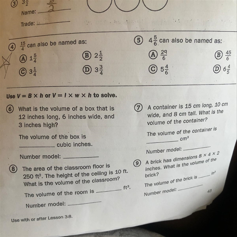 Need help with number 4 and number 5-example-1