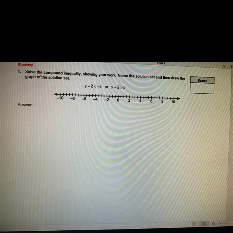 Solve the compound inequality. NEED NOW.-example-1