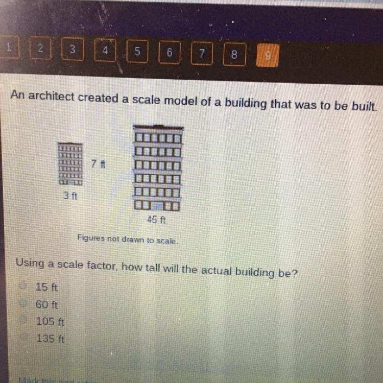 Using a scale factor, how tall will the actual building be?-example-1