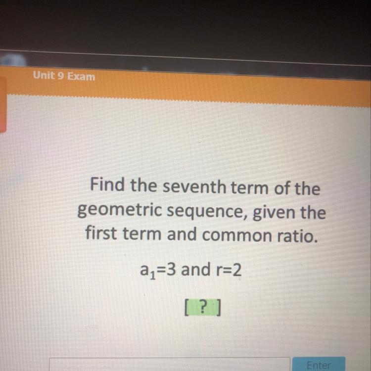 Find the seventh term of-example-1