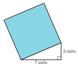 Two sides of a right triangle measure 7 units and 3 units. What is the area of the-example-1