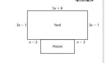 Jelani's family is putting up a fence around their yard shown in the diagram below-example-1