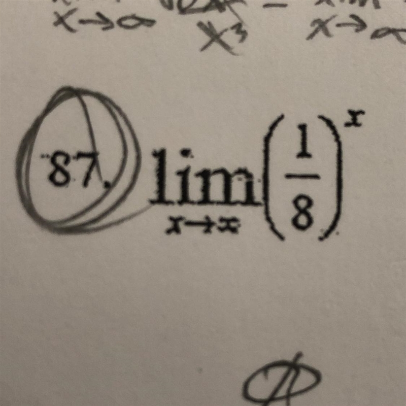 *(The bottom part is x as it approaches infinity)* I have no clue as to how you solve-example-1