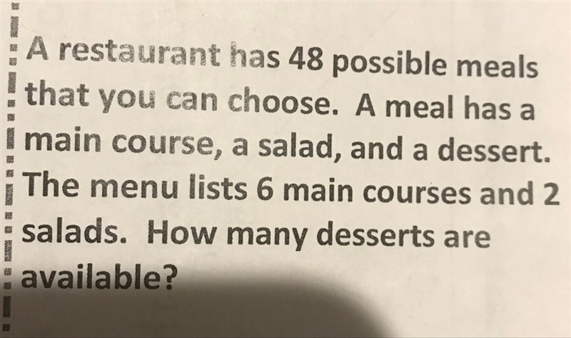 How many desserts are available?-example-1